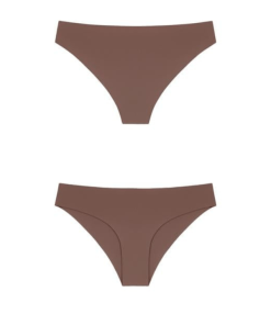 Alternative view of Cottonhill Laser Cut, Coffee Colors Basic Panty - Mocha Brown