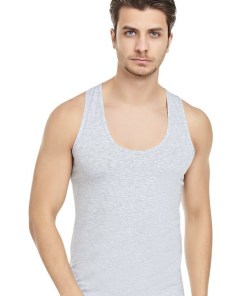 Alternative view of CNT Sports Cotton Singlet - Grey