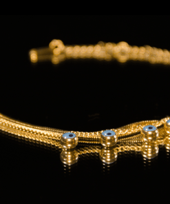 Dunipa Evil Eye Steel Bracelet - Gold Color