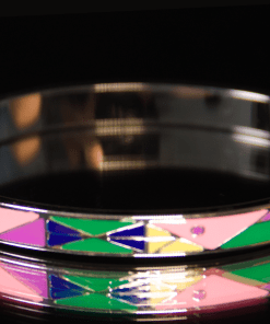 Alternative view of Dunipa African Bangle Steel Bracelet - Silver Color