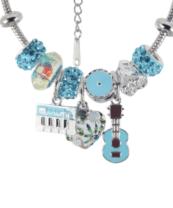 Alternative view of Dunipa Stainless Steel Bracelet Music - Silver Color