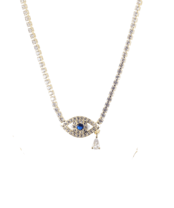 Dunipa Stainless Steel Necklace Evil Eye - Gold Color