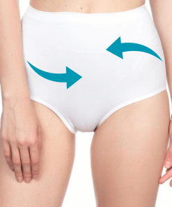 M,I Classic Tummy Control Panties in White / Code 2016