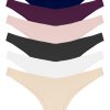 Cottonhill Classic Basic Laser Cut Brazilian Women 6 Pieces Panties – Mixed