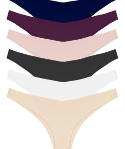 Cottonhill Classic Basic Laser Cut Brazilian Women 6 Pieces Panties – Mixed