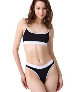 Cottonhill Women Cotton Sports Bra Set - Black