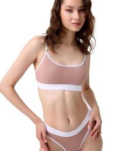 Cottonhill Women Cotton Sports Bra Set - Brown