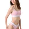 Cottonhill Women Cotton Sports Bra Set - Powder