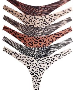 Cottonhill Basic Laser Cut Women Tanga 6 Pieces Panties – Mixed Wild