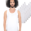 Cennetoglu Combed Cotton Economic Singlet 5 Pack - White