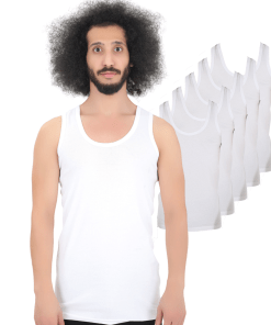 Cennetoglu Combed Cotton Economic Singlet 5 Pack - White