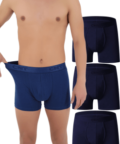CNT Boxer Shorts 3 Pack Cotton - Navy Blue