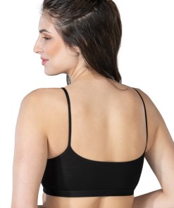 Alternative view of M,I Modal Cotton Padded Bra in Black / Code 1425