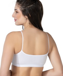Alternative view of M,I Modal Cotton Padded Bra in White / Code 1425
