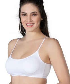 M,I Modal Cotton Padded Bra in White / Code 1425