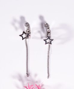 Alternative view of Star Design Double Set Earrings (2 Pairs – 4 Pieces)