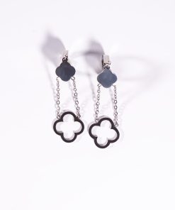 Alternative view of Stainless Steel 6-Piece Earring Set – Clover, Sun & Rainbow Designs