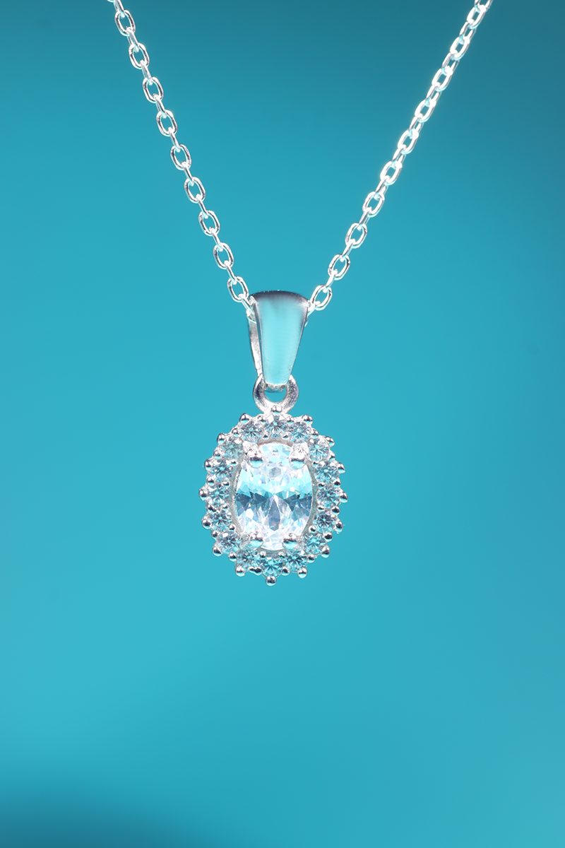 Aurora Set – 925 Sterling Silver Handmade Jewelry (Clear Zircon) - Image 2