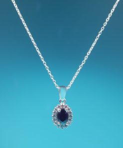 Alternative view of Aurora Set – 925 Sterling Silver Handmade Jewelry (Black Zircon)