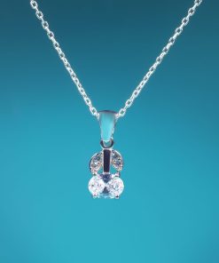 Alternative view of Ivy Set – 925 Sterling Silver Handmade Jewelry (Clear Zircon)