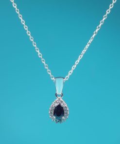 Alternative view of Selene Set – 925 Sterling Silver Handmade Jewelry (Black Zircon)