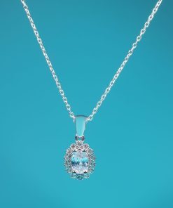 Alternative view of Victoria Set – 925 Sterling Silver Handmade Jewelry (Clear Zircon)