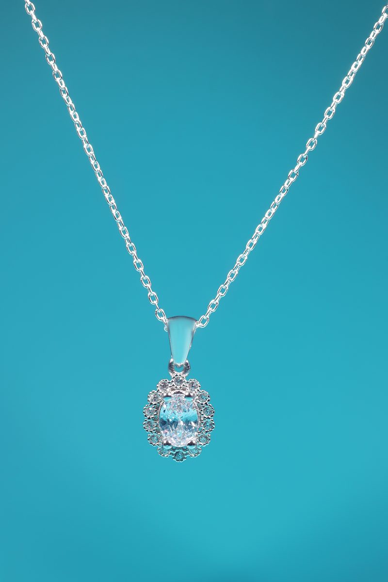 Victoria Set – 925 Sterling Silver Handmade Jewelry (Clear Zircon) - Image 2