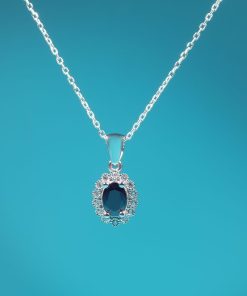 Alternative view of Victoria Set – 925 Sterling Silver Handmade Jewelry (Black Zircon)