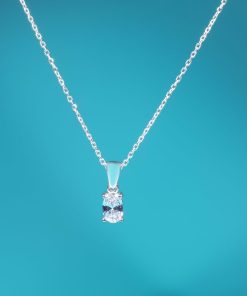 Alternative view of Luna Set – 925 Sterling Silver Handmade Jewelry (Clear Zircon)