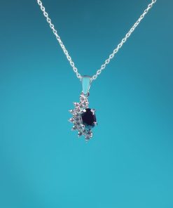 Alternative view of Stella Set – 925 Sterling Silver Handmade Jewelry (Black Zircon)