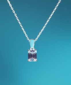 Alternative view of Regina Set – 925 Sterling Silver Handmade Jewelry (Clear Zircon)