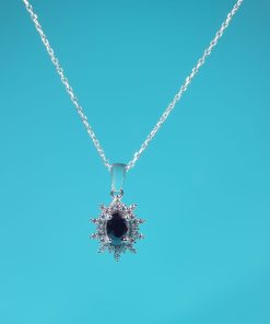 Alternative view of Solara Set – 925 Sterling Silver Handmade Jewelry (Black Zircon)