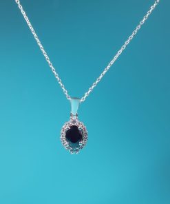 Alternative view of Valeria Set – 925 Sterling Silver Handmade Jewelry (Black Zircon)